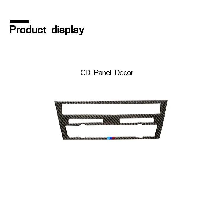 Для BMW F07 5 серии углеродное волокно автомобиля CD панель управления наклейки CD панели декоративные рамки ремонт для 535i 2010