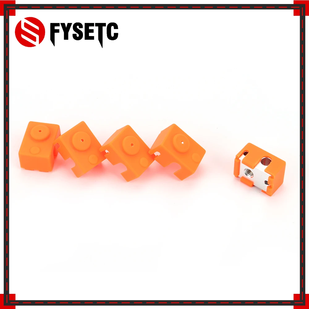 3 قطع تحديث PT100 كتلة سيليكون جورب كيت البرتقال ل E3D DIY V6 Hotend Prusa i3 MK3 Ultimaker 3D طابعة ساخنة كتلة