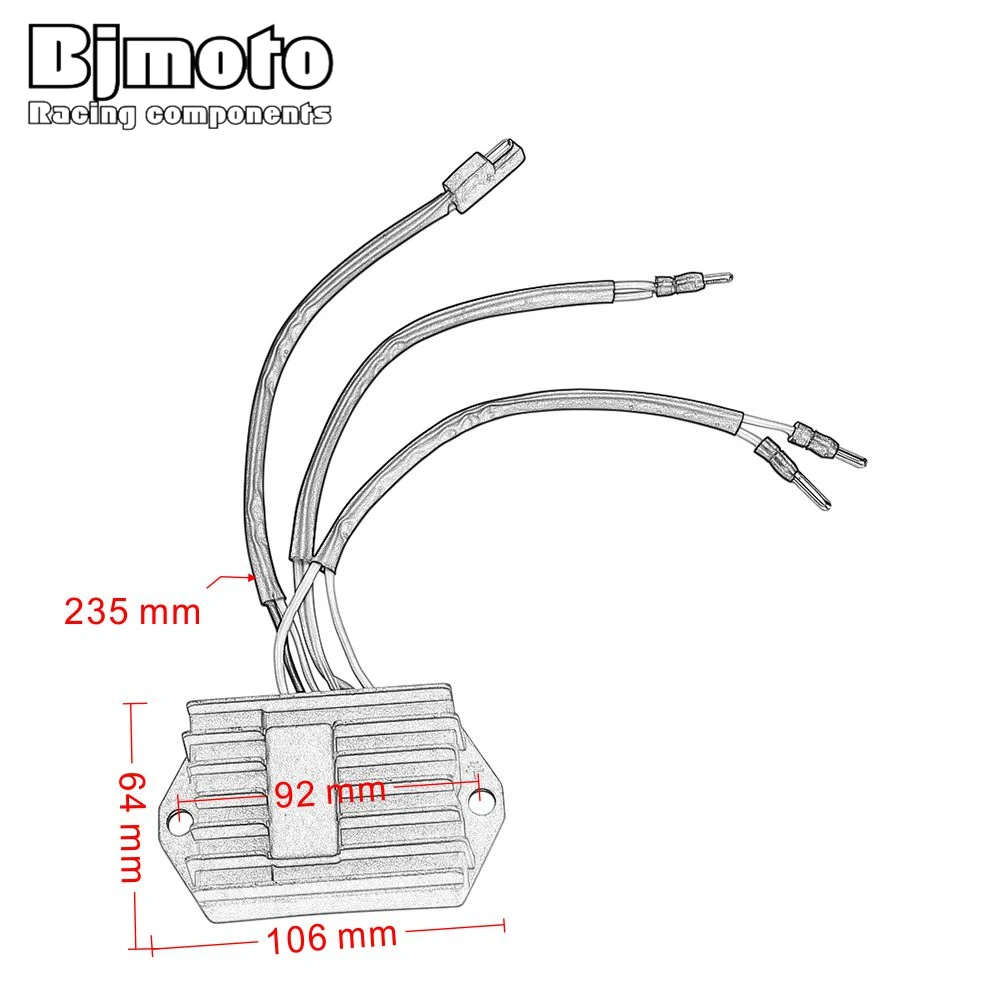 Выпрямитель регулятора BJMOTO 12 В для Ducati 400 600 SS SUPER SPORT 350 PANTAH DESMO 750 1990 1991 M100AA M100 AA 96