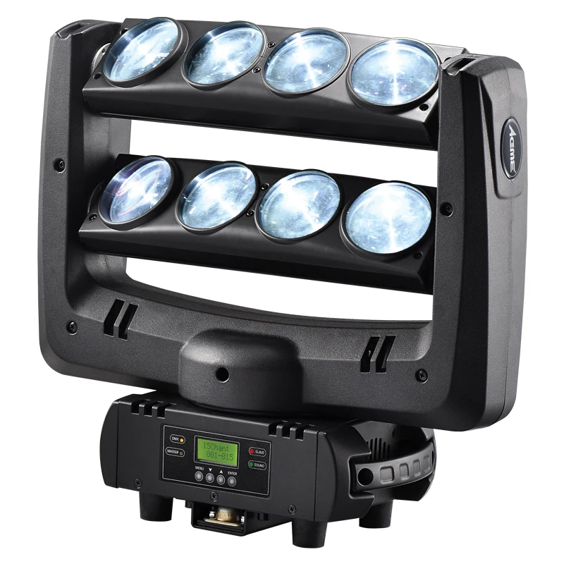 American DJ LED spider moving head beam wash light 8x10W RGBW 4in1 White stage lighting100W multi-color change DMX controller
American DJ LED spider moving head beam wash light 8x10W RGBW 4in1 White stage lighting100W multi-color change DMX controller