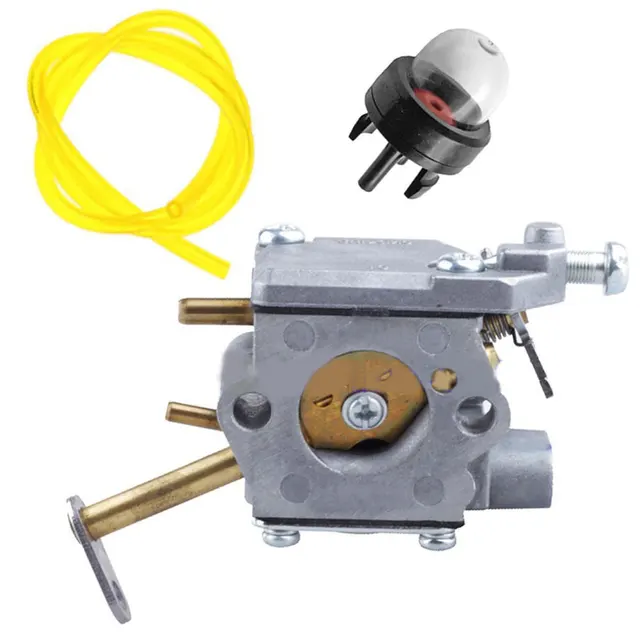 Carburetor & Fuel Line & Primer Bulb for Homelite UT 10532 Chainsaw