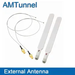 4 г телевизионные антенны 2,4 Wi-Fi antenne 2 шт. с SMA Мужской 2 шт. удлинитель UFL к RP SMA коса кабель для модем-маршрутизатор сетевой карты