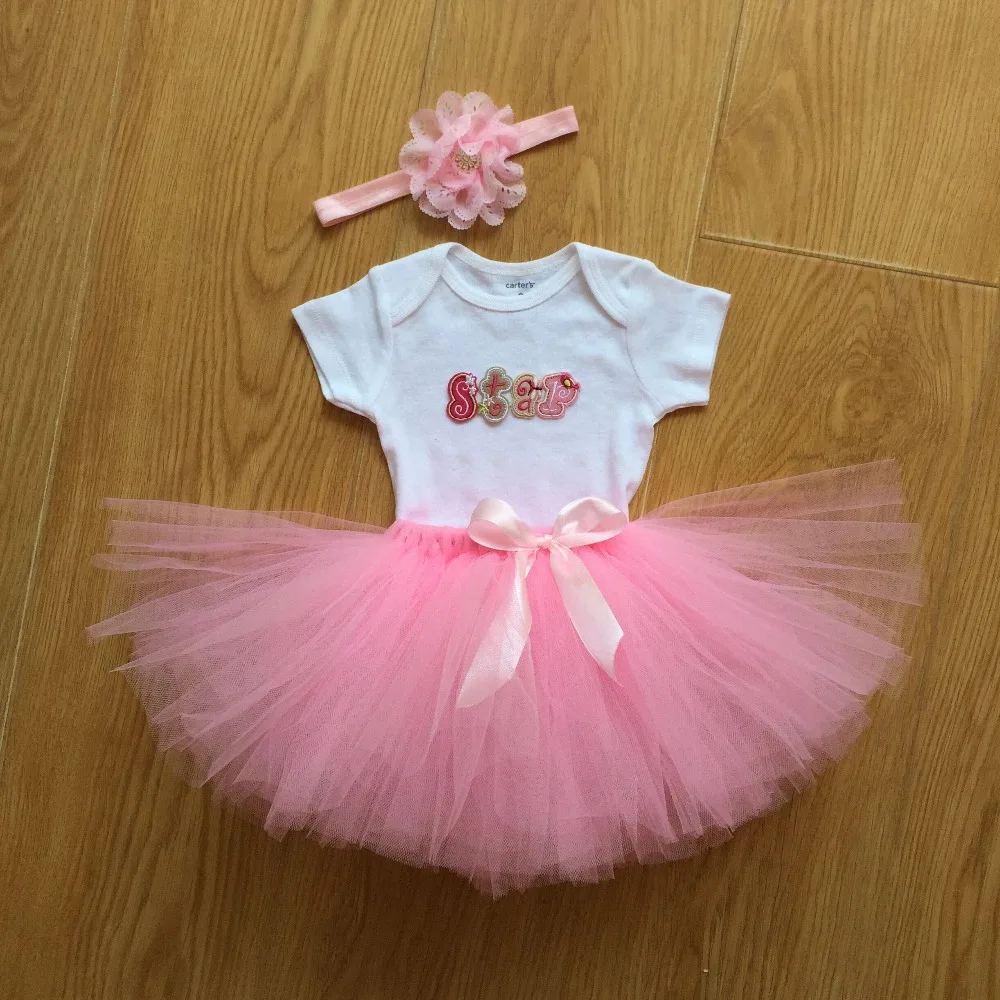 

QYFLYXUE Manual TUTU skirt, baby you are the star, letters slip