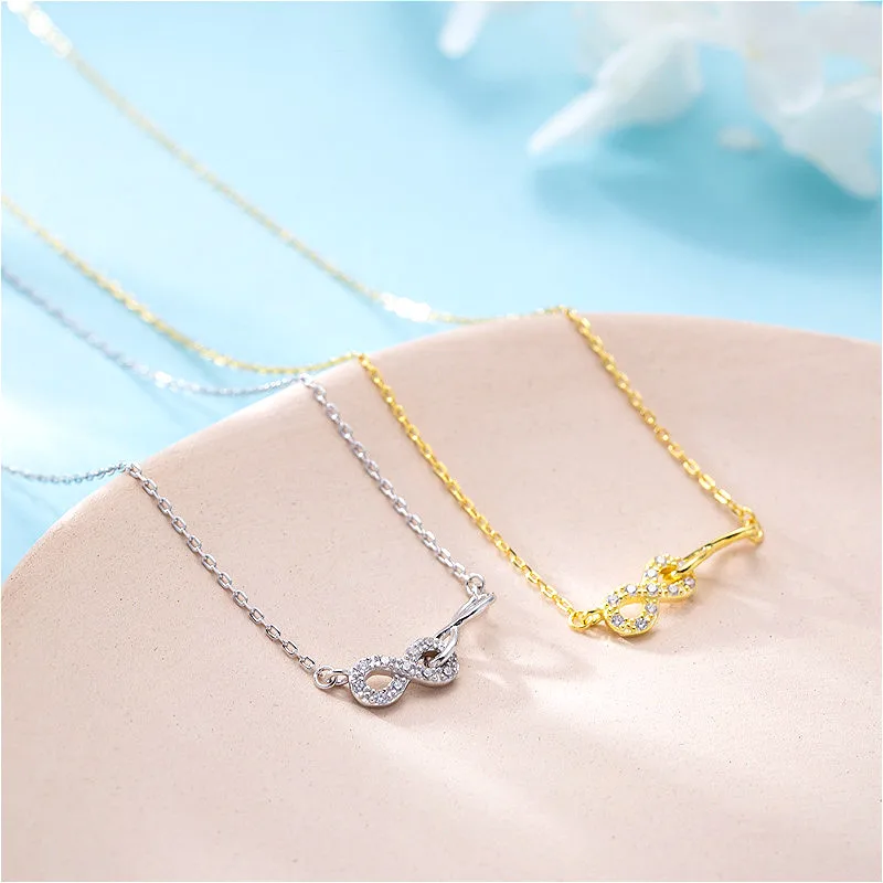 

Fengxiaoling S925 Sterling Silver Multiple Zircons Letter Pendant Necklace For Women Fine Jewelry Handmade Bijoux Femme