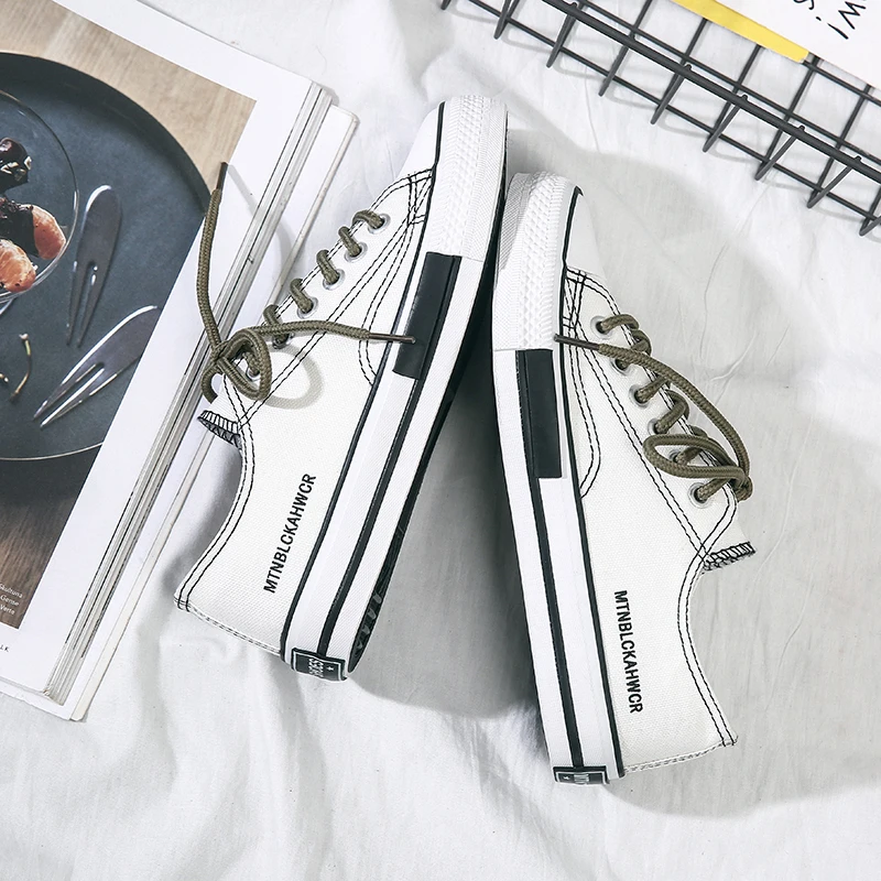 

Foreign shoes women 2019 tide white canvas women's shoes wild summer casual shoes net red