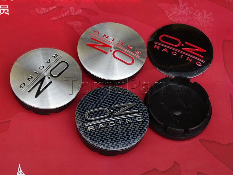 4pcs 56mm car oz racing wheel emblem badge wheel hub cap center cover