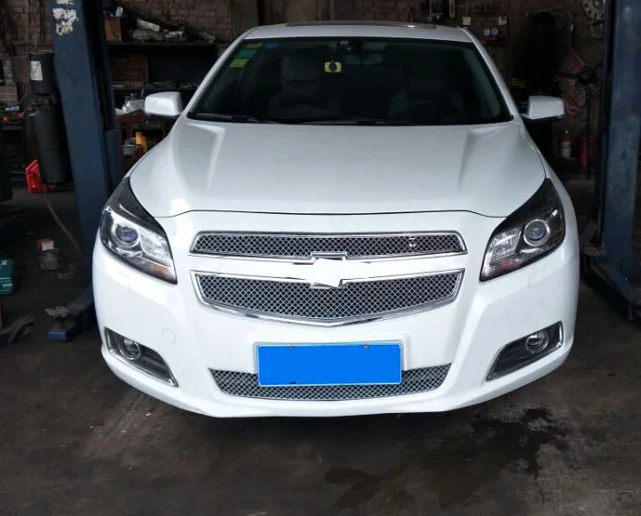 Сотовый передний гриль решетка сетка вставка сетка для Chevrolet Malibu 2012- 3 шт