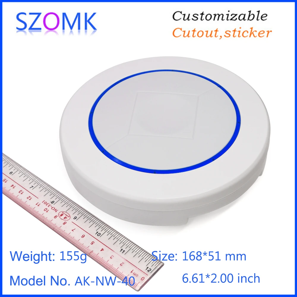 szomk wireless sensor enclosure plastic router enclosure smart home controller with stereo fixed bracket  (11)