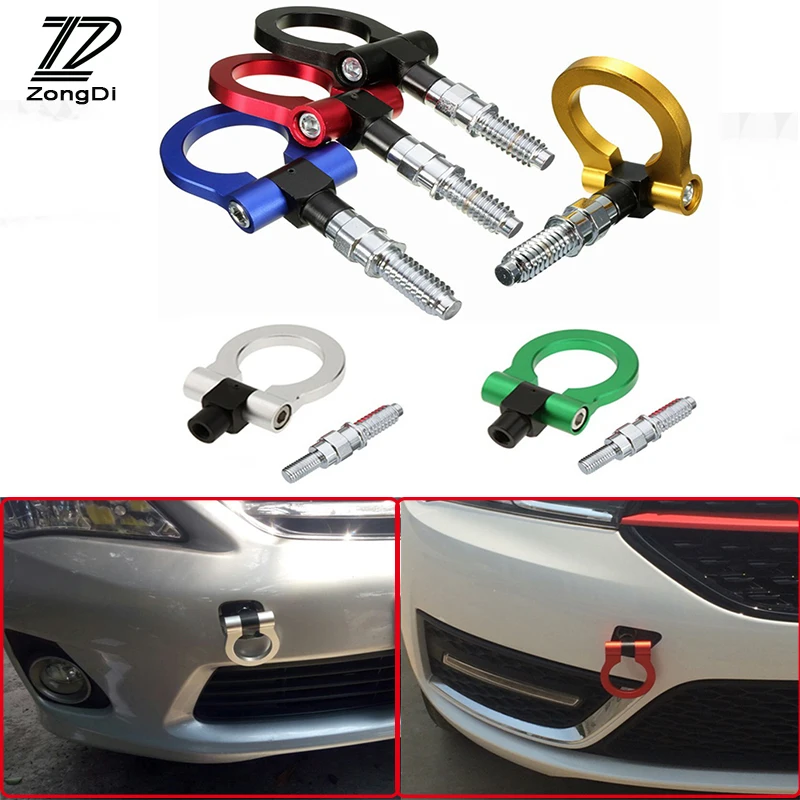 

ZD Car Auto Trailer Ring Hook Vehicle Towing Hanger For Volkswagen VW Polo Passat B5 B6 CC Golf 4 5 6 7 Touran T5 Tiguan Bora