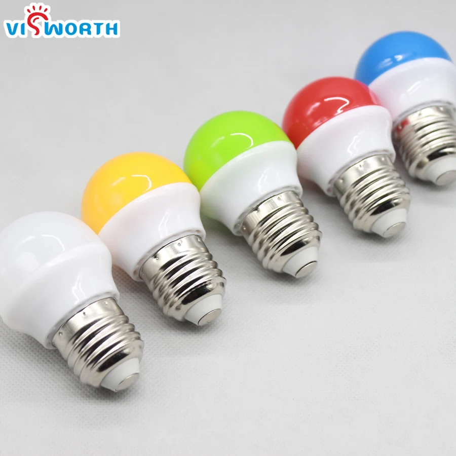 

E27 LED Bulbs 3W Energy Saving Bulb E27 base Led Colorful Home Lighting ac110v 220v 230v for Home Christmas Decoration Lighting
