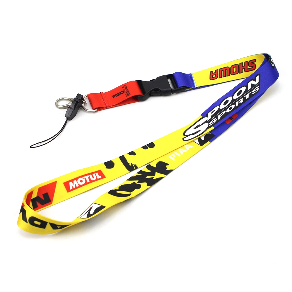 Автомобильные ключи для телефонов Lanyard гоночный Recaro JDM Стайлинг брелок ремешок на