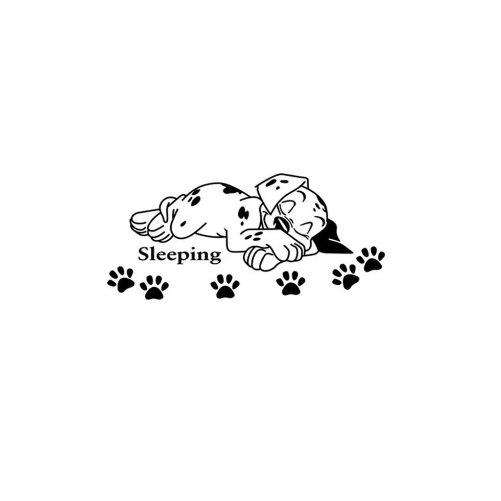 Наклейки на стену сладкий сон спящий далматинец собаки Домашние животные щенки виниловая наклейка на стену фреска плакат Детский Декор для спальни