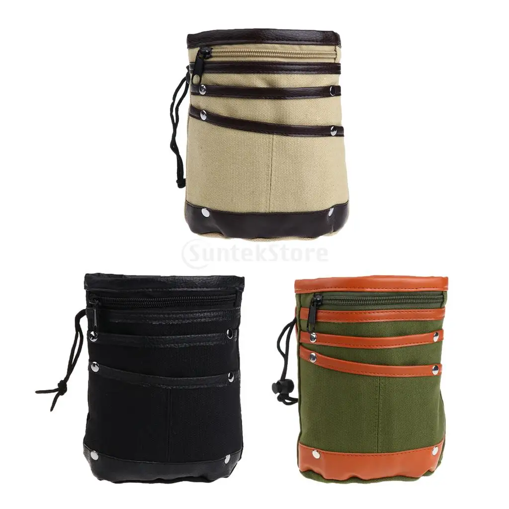 Large Rock Climbers Outdoor Climbing Chalk Bag with Multi Pocketsin