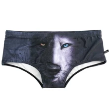 Сексуальный животный волк печати Купальник Мужской купальный костюм sunga летние пляжные обшитые мужские шорты купальные шорты для серфинга 244