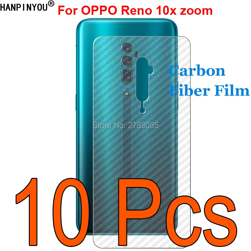 

10 Pcs/Lot For OPPO Reno 10x zoom 6.6" Durable 3D Anti-fingerprint Transparent Carbon Fiber Back Film Screen Protector