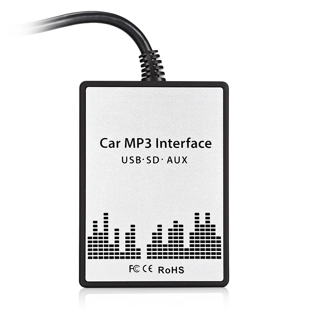 Для автомобильного аудиоадаптера cd чейнджер MP3 CD SD 3 5 мм AUX USB Интерфейс