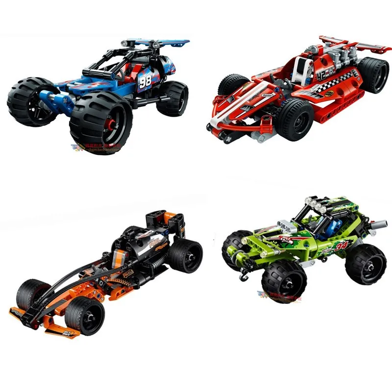

Decool 3411-3414 High Technic 2 in 1 warrior off-roader racer Car Model 3D building block sets Warrior sports car brick toys