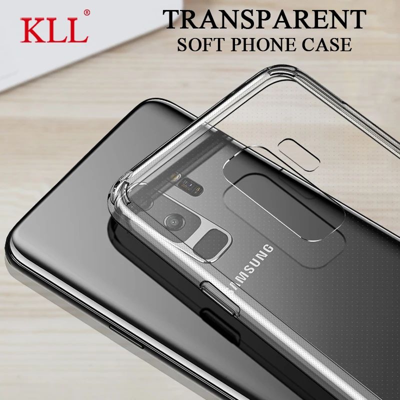 

Silicone Soft TPU Transparent Case for Samsung S10 S9 S8 Plus S10e Note 9 8 Case for Galaxy A9 Star A6 Plus A6s S7 S6 Edge Cover