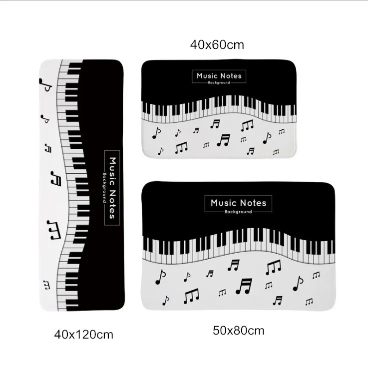 Музыкальный коврик для пола, противоскользящий водопоглощающий ковер, кухонный коврик, коврик для двери, кухонный коврик, коврик для туалета, коврик для крыльца, коврик для двери
