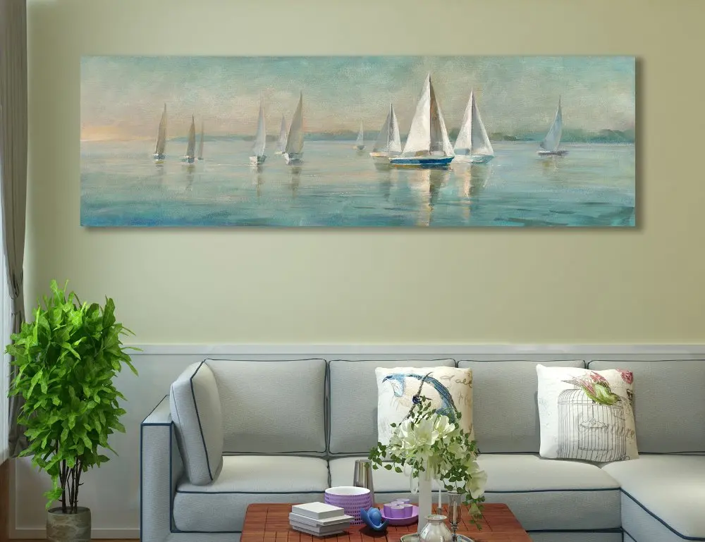 Seascape-Sailing-Boat-Canvas-painting-painting-Home-decor-Wall-pictures-for-living-room-Unframed (2)