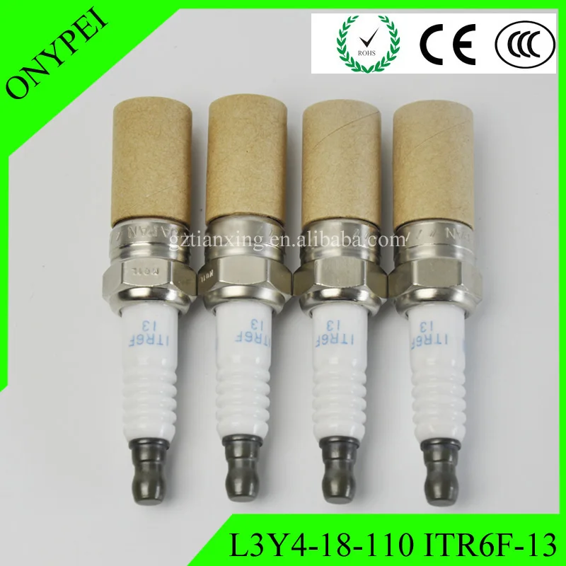 4 x L3Y4 18 110 ITR6F 13 Iridium Свеча зажигания для Mazda 3 Ford Escape Jaguar X type ITR6F13 L3Y418110 13|plug|plug sparkplug m |