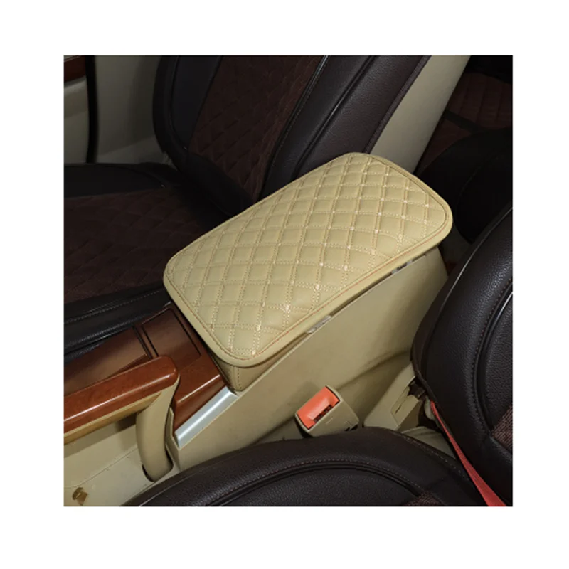 

Car armrest cover universal center console car seat armrest box pad leather multi-color handrail storage protection pad