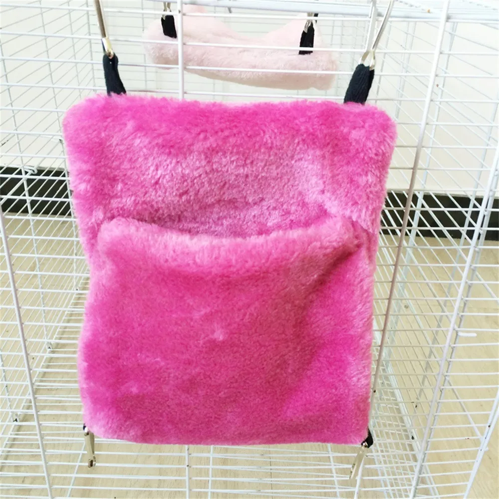 Подвесное гнездо теплый дом кровать зимние игрушки Pet коврики подкладка для клетки Dec26