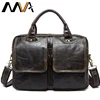 MVA – sac à main en cuir véritable pour hommes, mallette de bureau/ordinateur portable, pour documents d'affaires, 8002 – 1 ► Photo 1/6