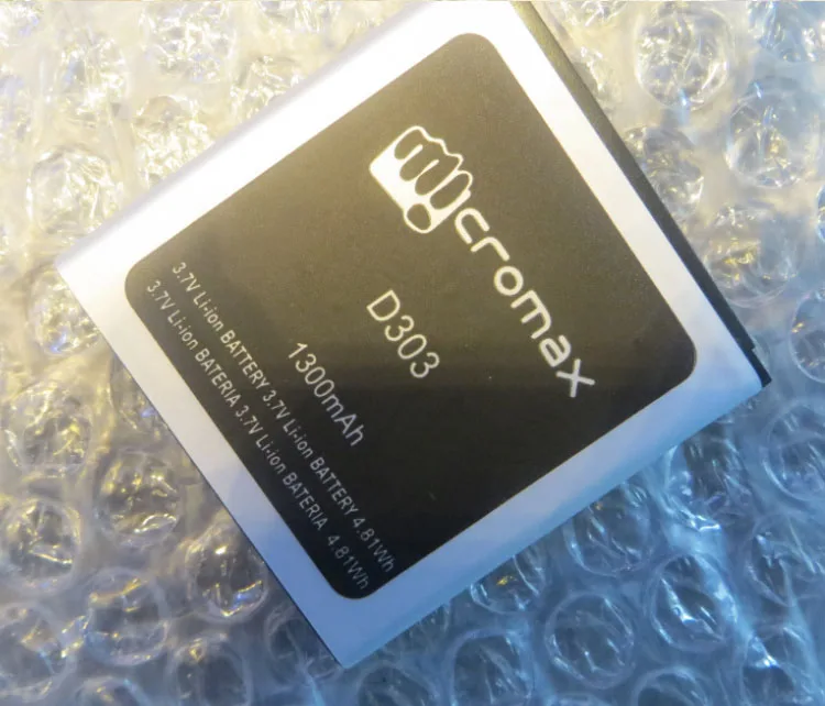 3 8 В литий ионный аккумулятор встроенный полимерный для D303 MICROMAX 1300