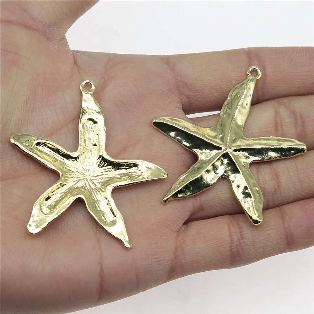 Starfish Charms Pendant Diy Jewelry Findings High Quality KC Gold Tone