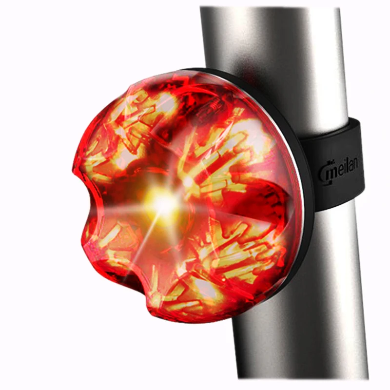 Bicycle Bike Brake light 7 modes USB Rechargeable Safelight Braking