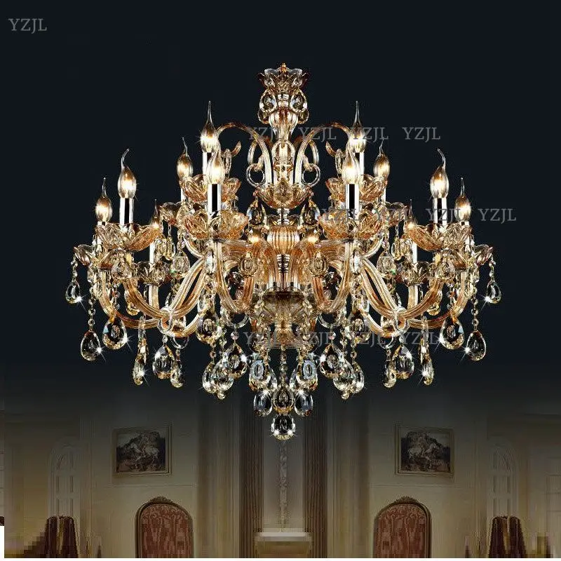 

crystal chandelier Light Luxury Modern crystal Lamp chandelier Lighting champage Crystal Top K9 chandelier crystal light