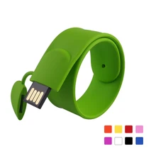 Nueva llegada Al Por Menor colorido pareja pulsera de silicona silicio disco usb pen drive 2 gb móvil para tablet