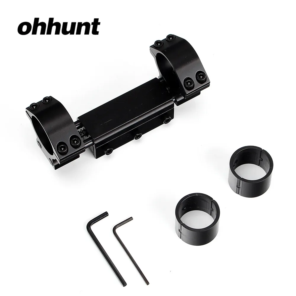 Ohhunt кольца для прицела винтовки 30 мм/25,4 мм прицел Zero Recoil Mount Picatinny Weaver Rail Adapter Base для охоты Airgun Rifle Scope - Цвет: No.1