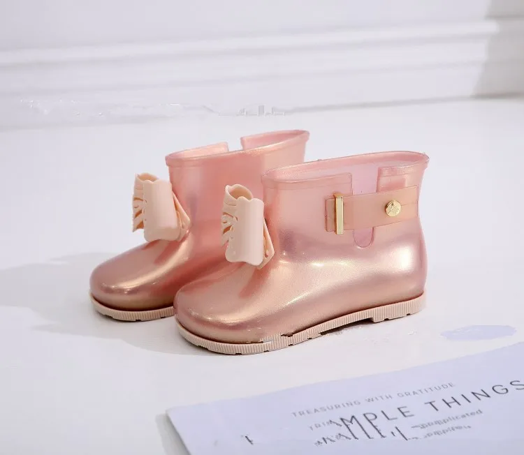 Мини Melissa Sugar Rain Boot Sandal Новинка года; Водонепроницаемая прозрачная обувь для мальчиков и девочек; нескользящие сандалии для девочек; Детские пляжные сандалии для малышей