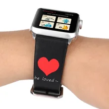 Качество ремешок с черной пряжкой ремешки часы аксессуары для Apple watch группа 42 мм 38 мм серии 3/2 /1 iwatch браслет