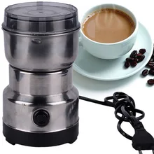 Электрическая кофемолка 220 В, кофемолка, кофемолка, кофеварка для зерен, лопатки из нержавеющей стали, кофемолка
