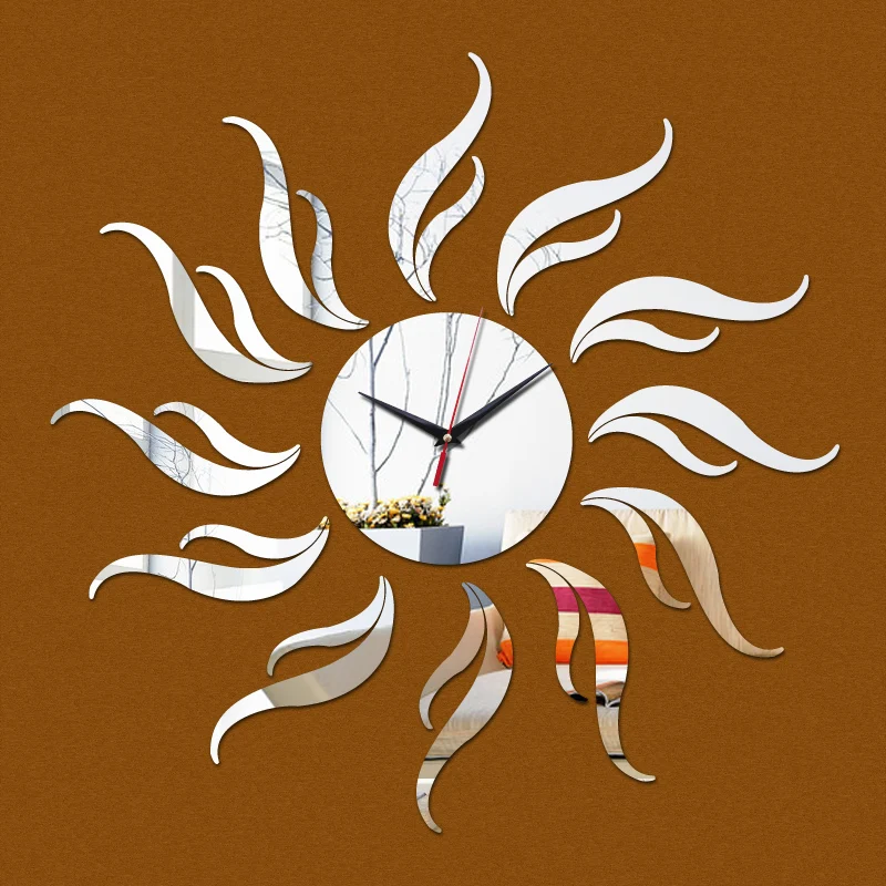 Новый Diy 3d акриловое зеркало Clocatch Horloge наклейки украшения дома Duvar современные