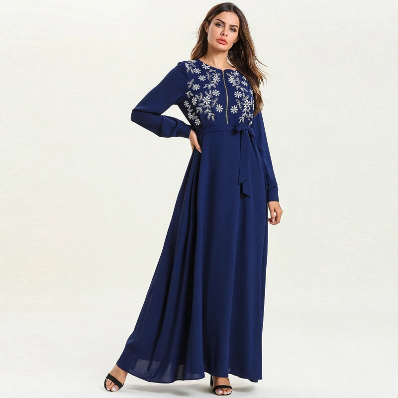 Плюс Размеры Vestidos арабский абайя Дубай исламский, мусульманский платье кафтан Для женщин Кафтан платья Хиджаб Рамадан Elbise одеяние мусульмане Longue