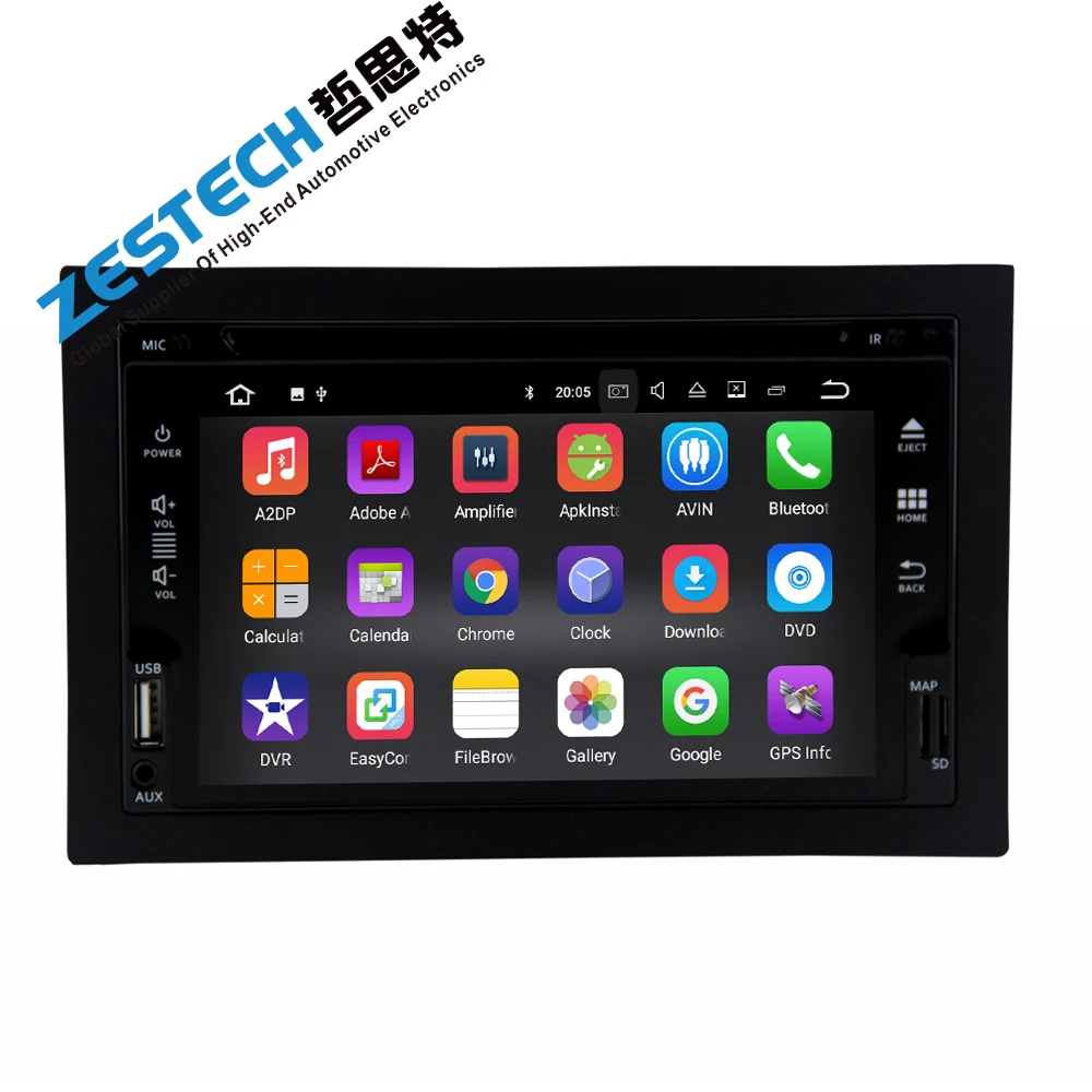 Cheap Android 7.1 universal car dvd player for Hyundai and Nissan unit with front USB port/radio/wifi/3g/obd2/bluetooth 0