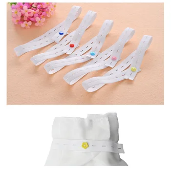 

Infant Diaper Fastener Newborn Baby Adjustable Elastic Diaper Fastener Diaper Buckle Random Color