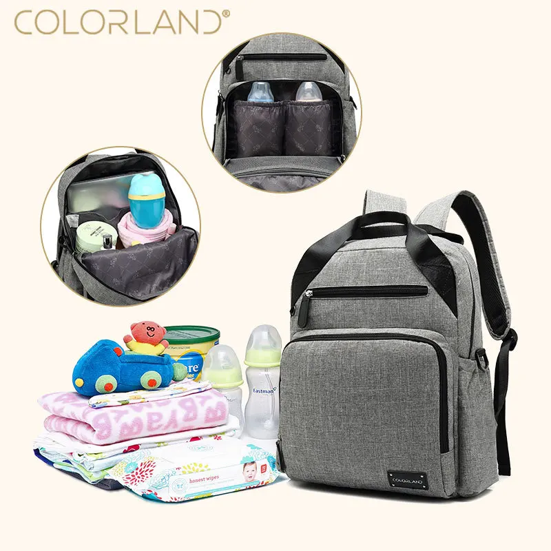 Multifunctional Mommy Backpack with Back Pocket, Large Capacity Mommy Shoulders Bag, Waterproof