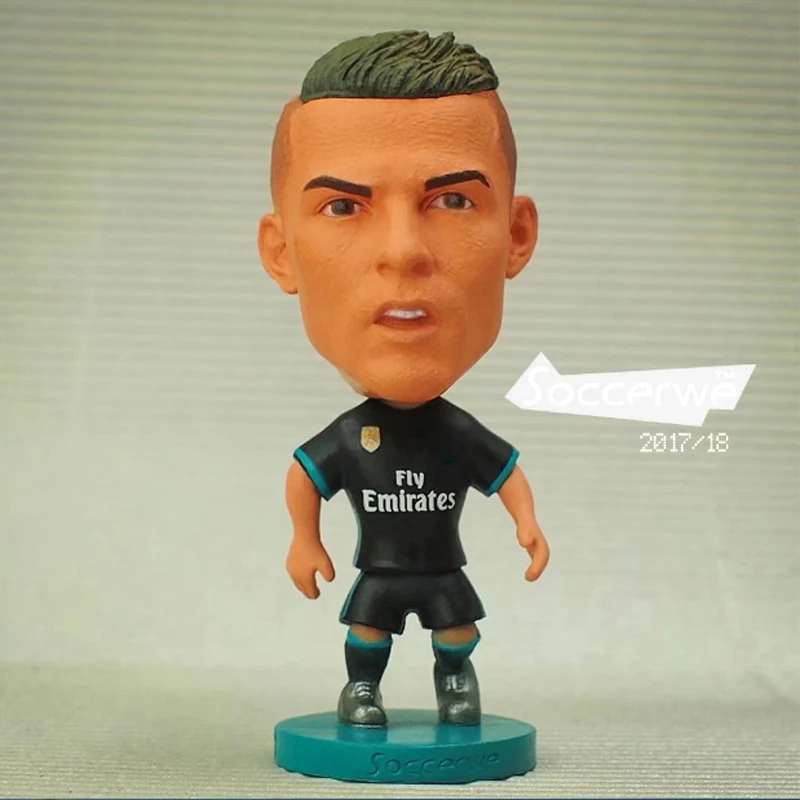 

Football star Soccer Player Star 7# C.RONALDO (RM-BLACK-2018) 2.5" Action Dolls Figurine The fans GIFT