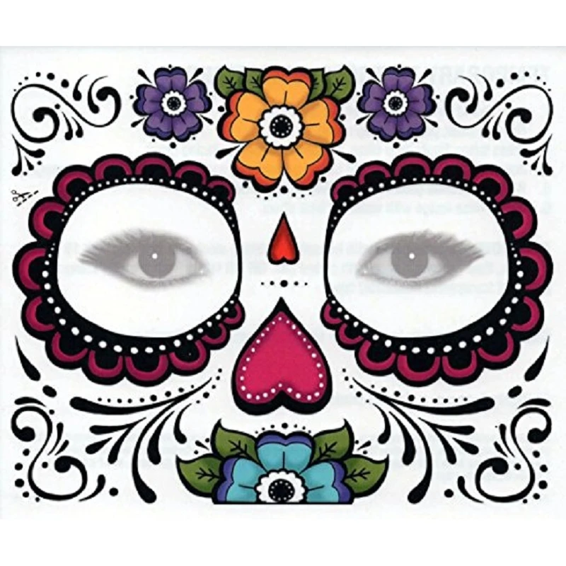 mardi gras skull tattoo