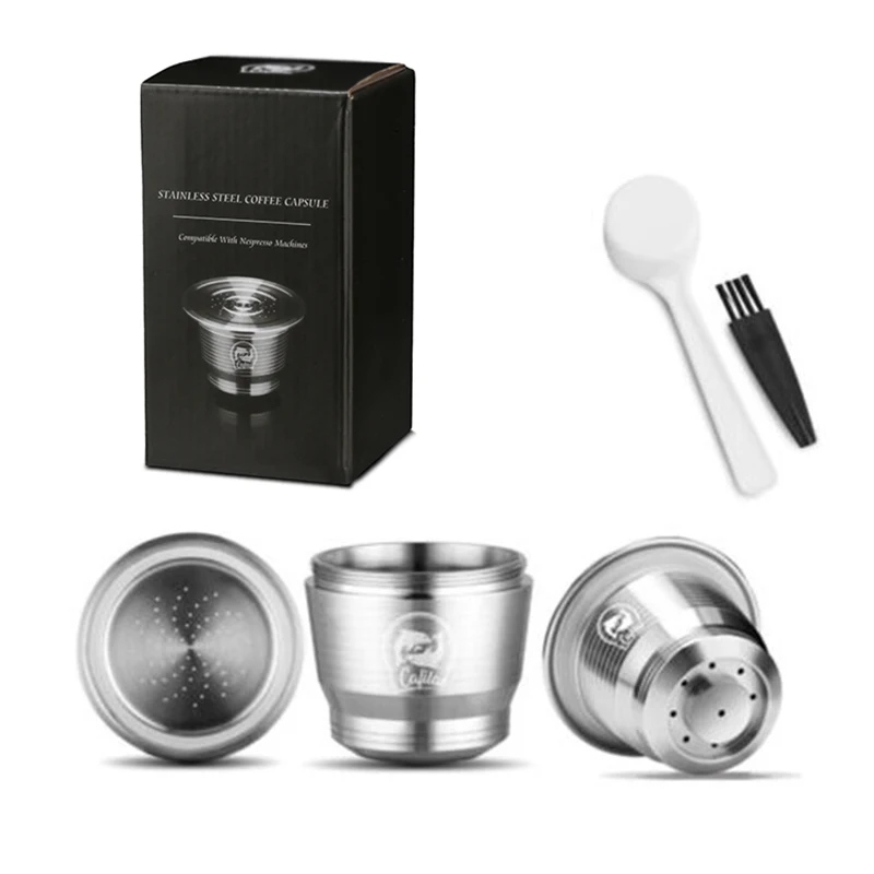 

Stainless Steel Refillable Reusable Coffee Filter Filling Capsule/Pod Nespresso