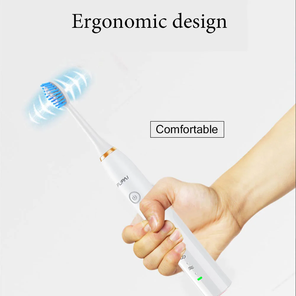 Deep Clean 10 DuPont heads Sonic Electric Toothbrush 31000 times/min Ultrasonic Whitening Teeth USB Oral Hygiene timer