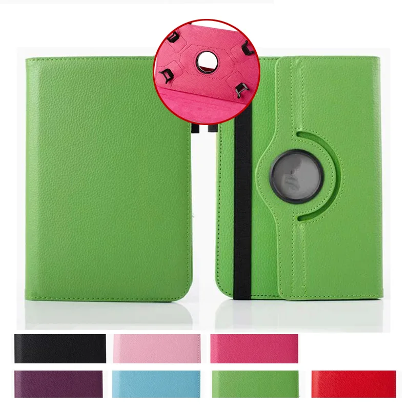 

High Quality 360 Rotating Stand Leather Case Smart Cover For HP Slate 7 3G (G1V99PA)/Stream 7 case With Screen Protector