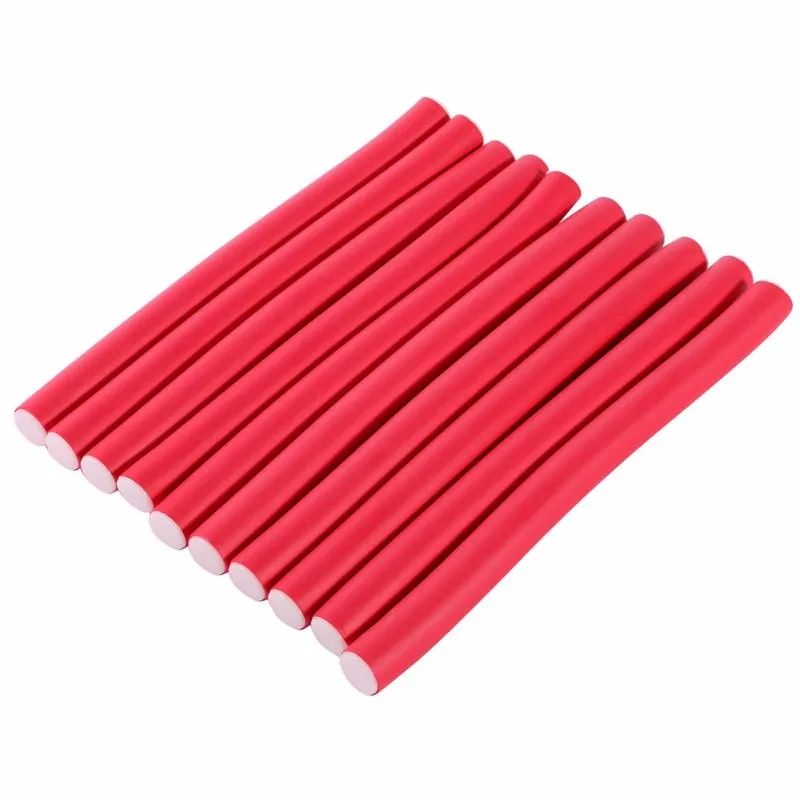 

Wholesale 1CM DIY soft rubber hair curler flexible rods sticks as bendy hair curling roller for hair molding styling tool salon
