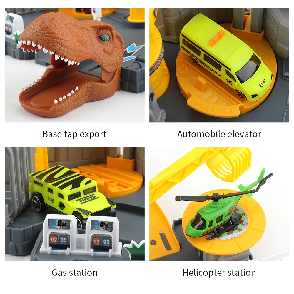 DIY динозавр трек игрушечный динозавр игрушки строительные треки собранные игрушки Мир динозавров гоночные треки 34 шт. коллекции игрушки для детей