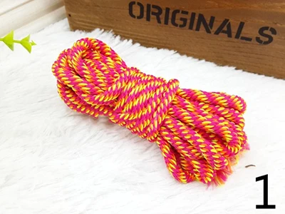 Meetee 15 метров 8 мм полиэфирные витые шнуры ручное украшение тканая веревка подарочная упаковка «сделай сам» двойные цветные шнуры для аксессуаров
